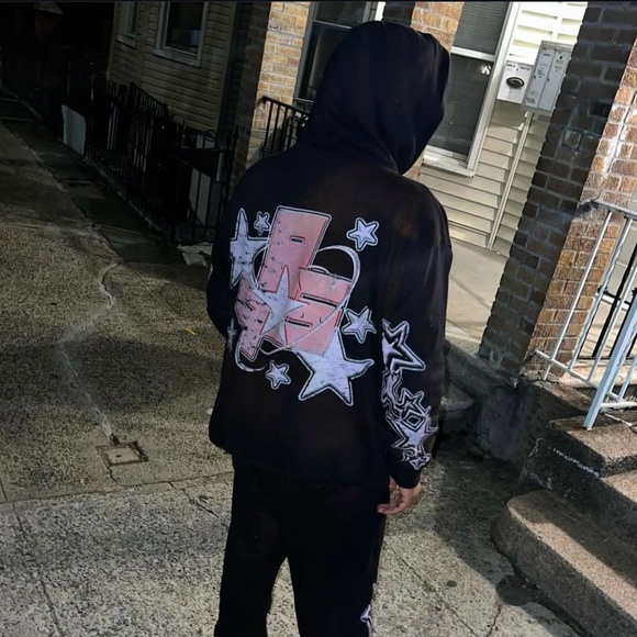 PooRichSoul SuperStars ⭐️Stacked SweatSuit - Picture 3 of 4